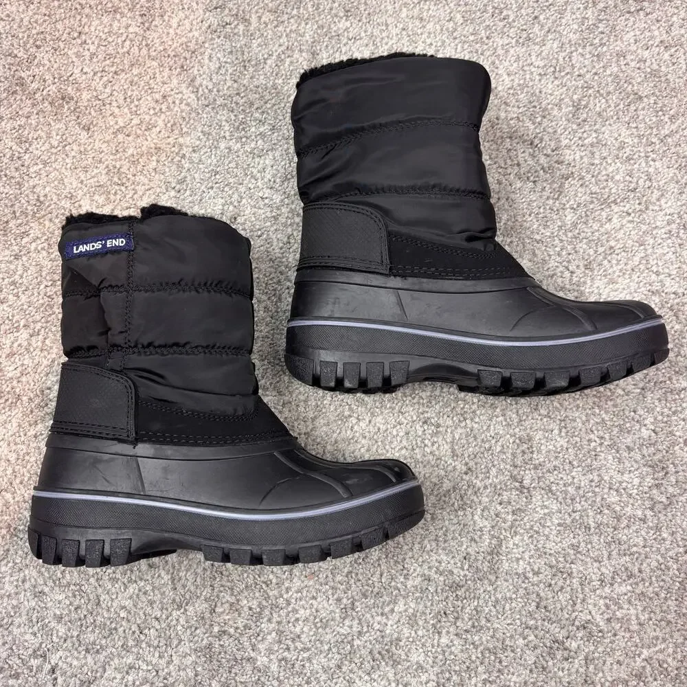New! Lands End Kids Frost Insulated Waterproof snow boots size 13